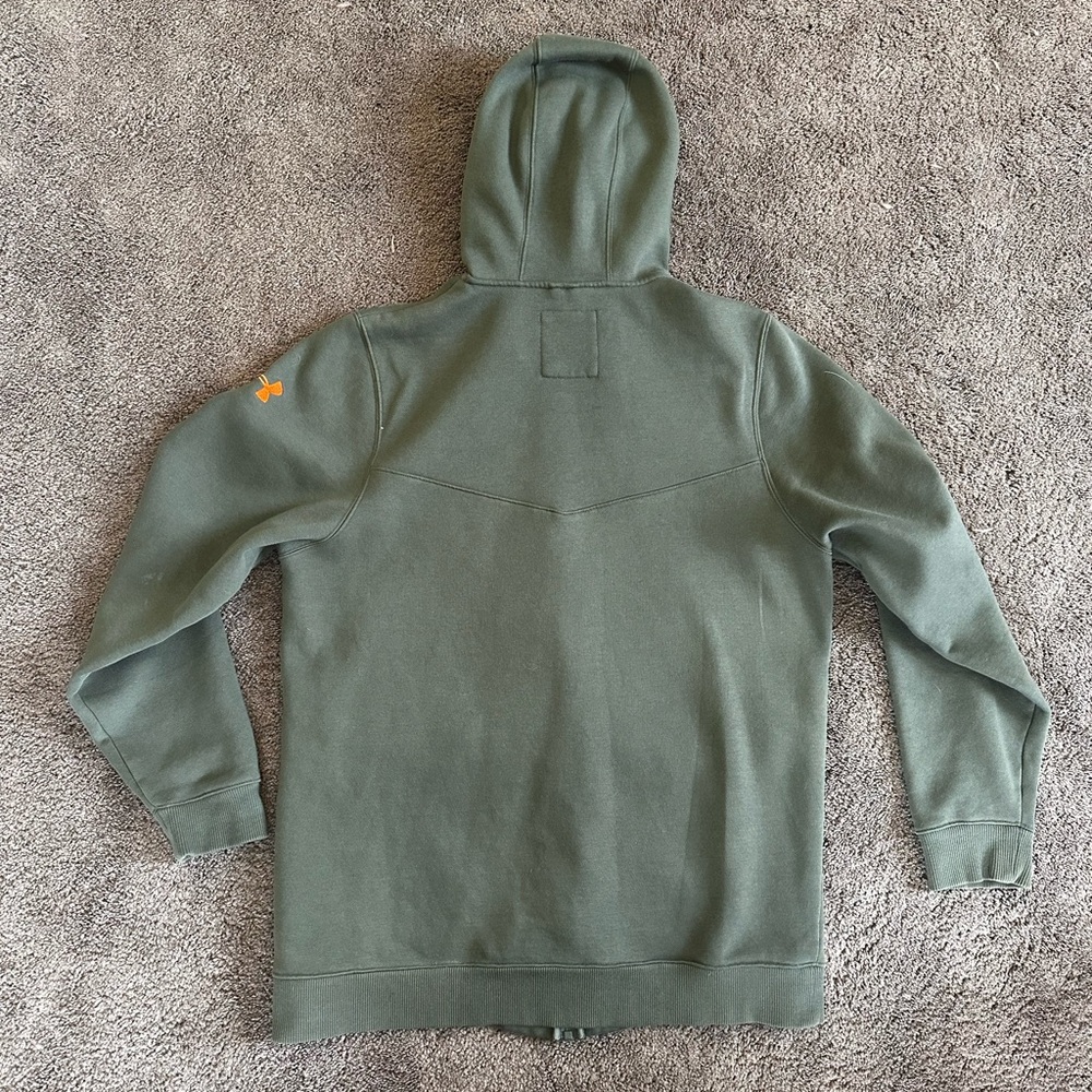 Men's Green UA Storm zip hoodie - Picture 4 of 4